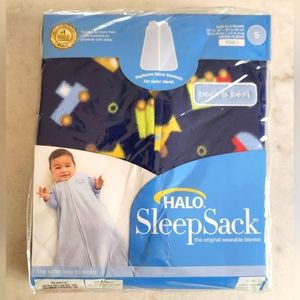 Halo Sleepsack Blue Travel Time Print Wearable Blanket size S NWT Never Opened.